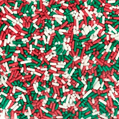 PALITO CORTO TRICOLOR NAVIDEÑO 100G