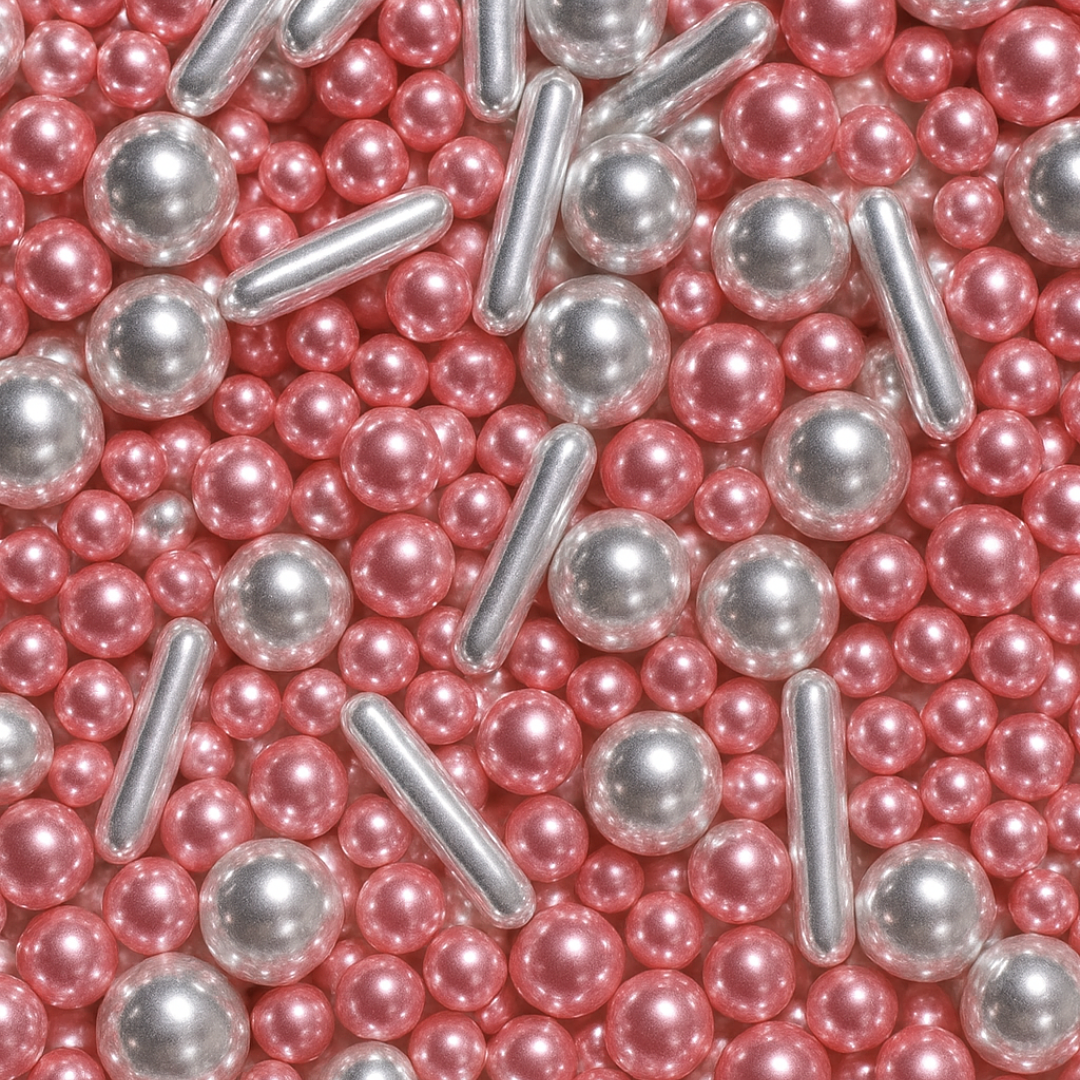 SPRINKLES MIX ROSÉ & SILVER 30G
