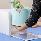 CAJA TORTA CON VISOR 20X20X20  2