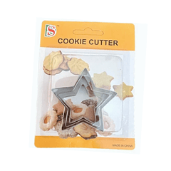 CORTADOR DE GALLETA ESTRELLA 3PCS 