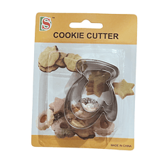 CORTADOR DE GALLETAS GUANTE 3PCS 