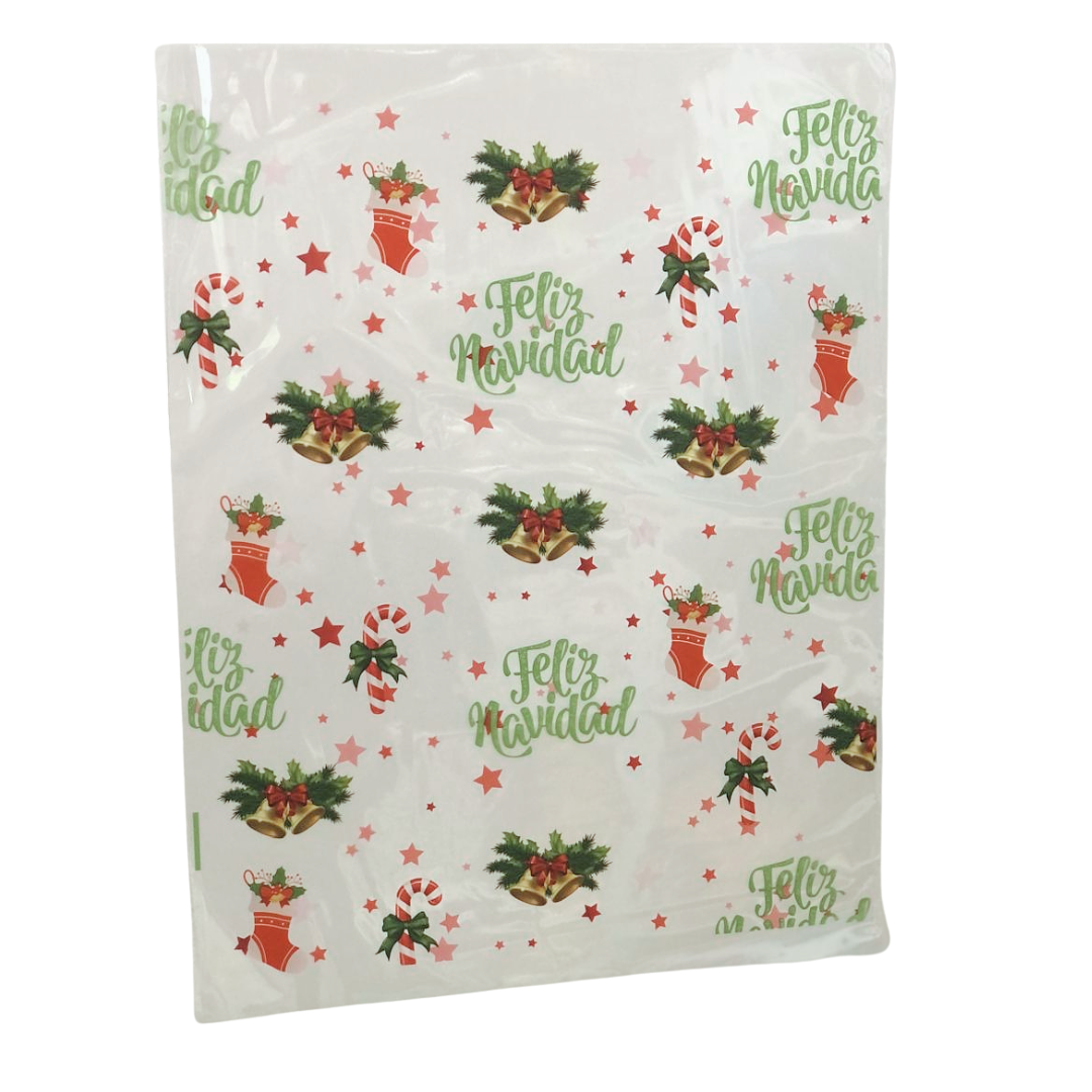 BOLSA CELOFAN PAN DE PASCUA AZUL 25X32  1