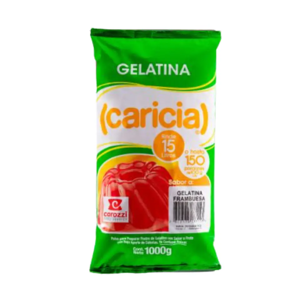 GELATINA CARICIA FRAMBUESA 1KG 1