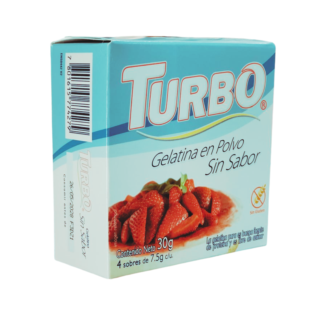 GELATINA SIN SABOR TURBO 30G 1