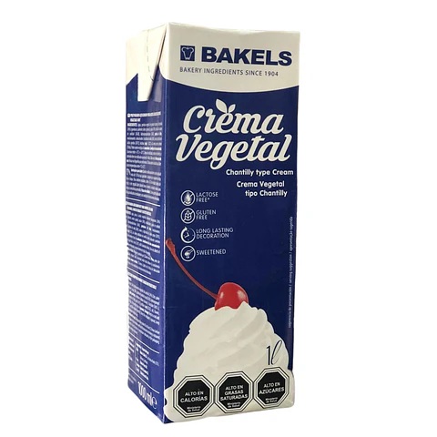 CREMA VEGETAL UHT BAKELS