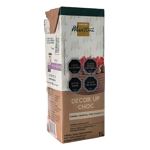 DECOR UP CHOC 1LT MASTER MARTINI