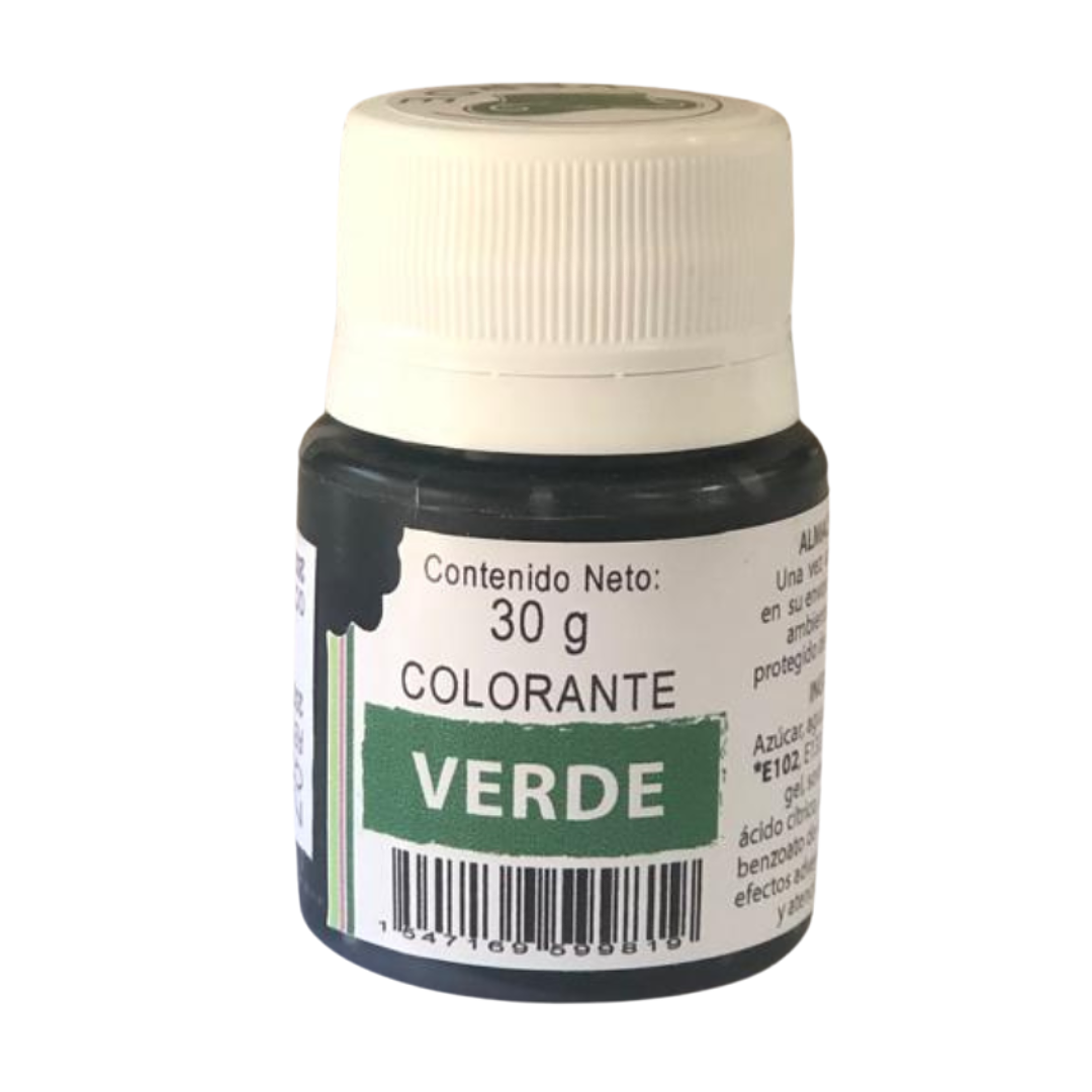 COLORANTE GEL VERDE 30G KREATORTAS  1