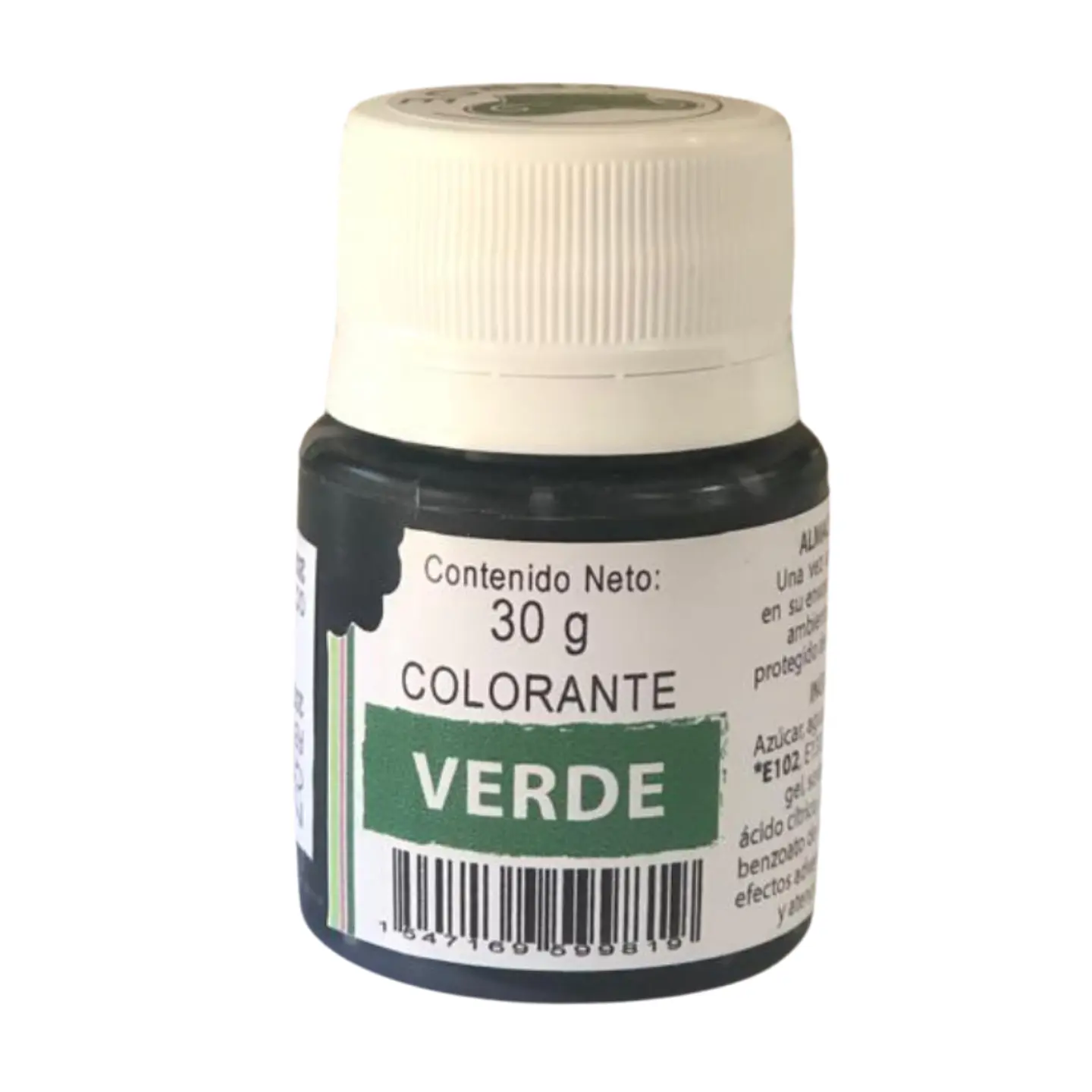 COLORANTE GEL VERDE 30G KREATORTAS 1