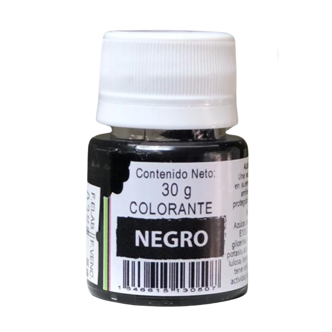 COLORANTE GEL NEGRO 30G KREATORTAS 1