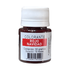COLORANTE GEL ROJO NAVIDAD 30G KREATORTAS