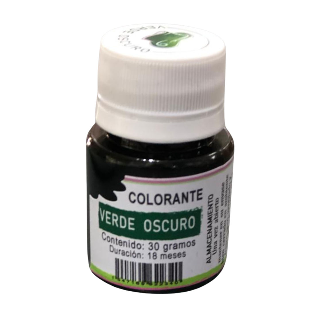 COLORANTE GEL VERDE OSCURO 30G KREATORTAS 1