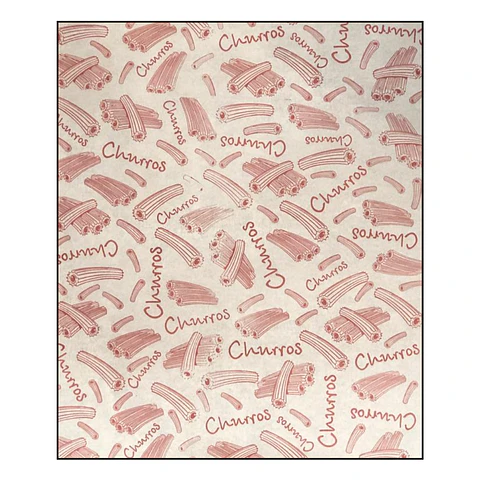 PAPEL ANTIGRASA 100 UN DISEÑO CHURROS