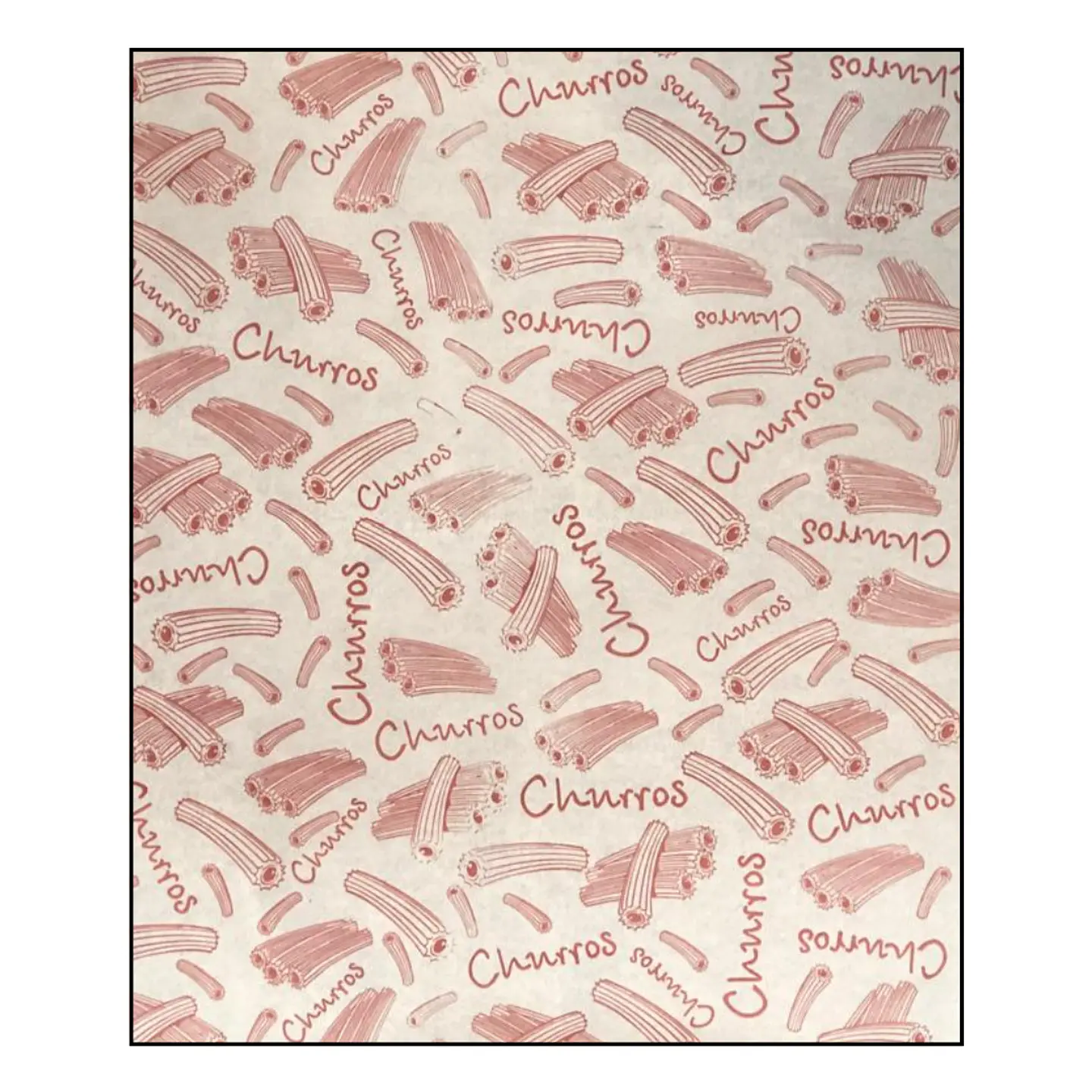 PAPEL ANTIGRASA 100 UN DISEÑO CHURROS 1