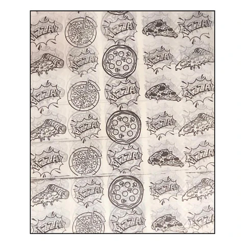 PAPEL ANTIGRASA 100UN DISEÑO PIZZA
