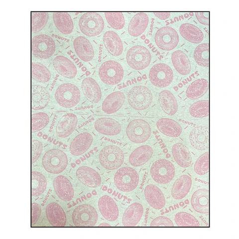 PAPEL ANTIGRASA 100UN DISEÑO DONUTS ROSADO