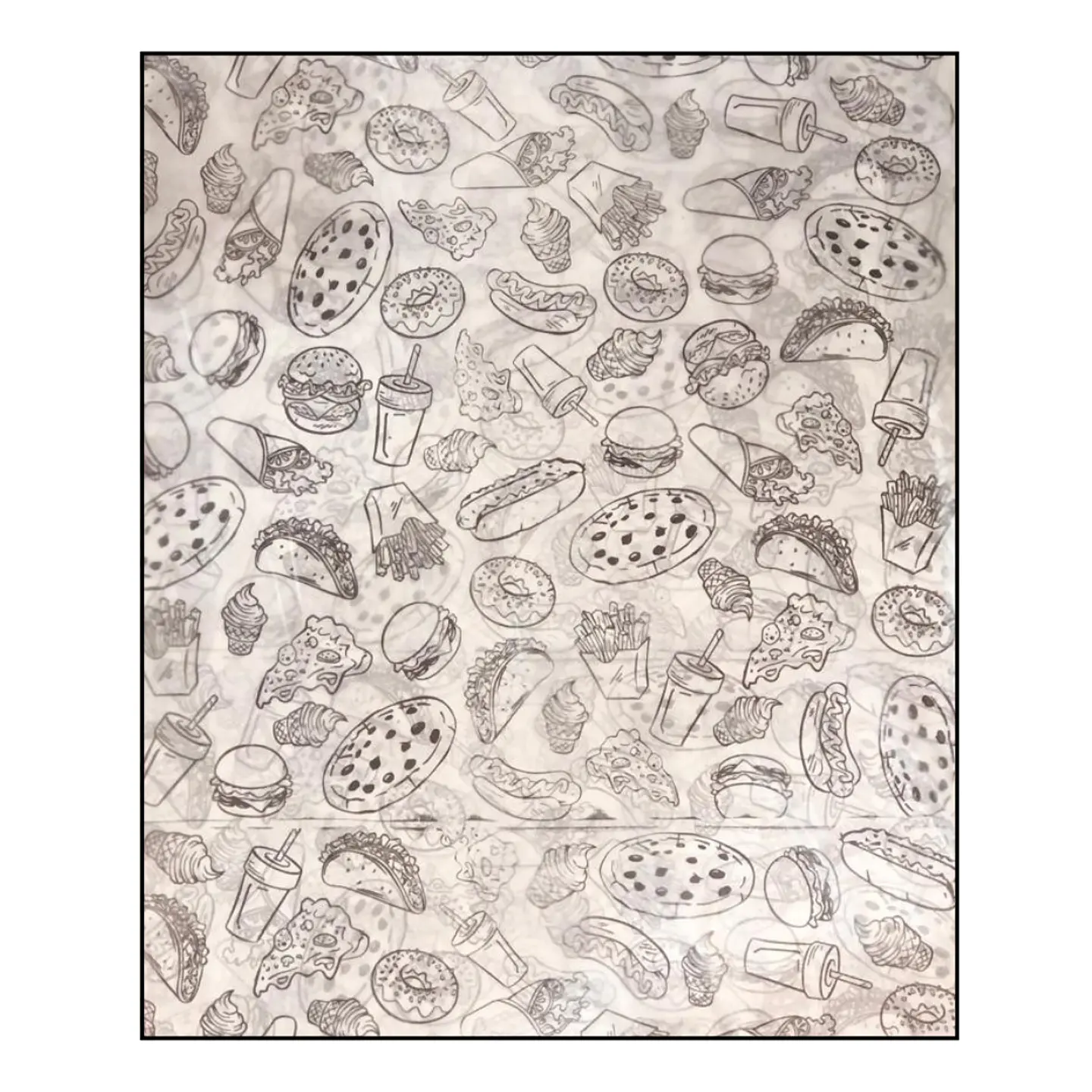 PAPEL ANTIGRASA 100UN DISEÑO MIX SALADO NEGRO 1