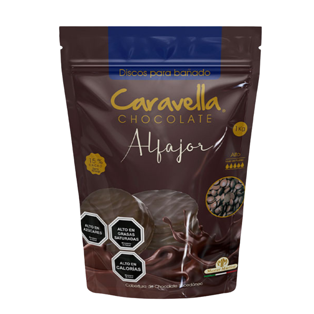 CARAVELLA COBERTURA ALFAJOR SEMIAMARGO 1 KG