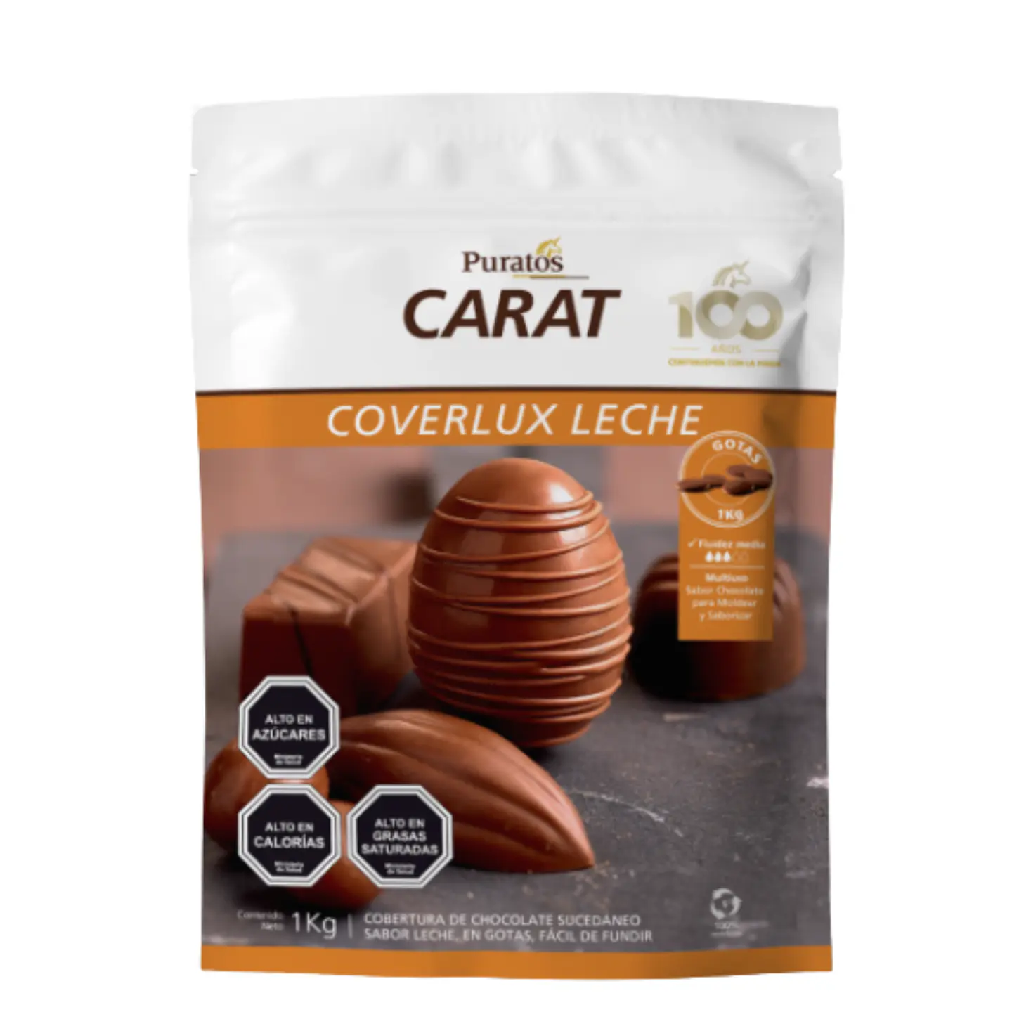 CARAT COVERLUX LECHE  1 KILO PURATOS 1