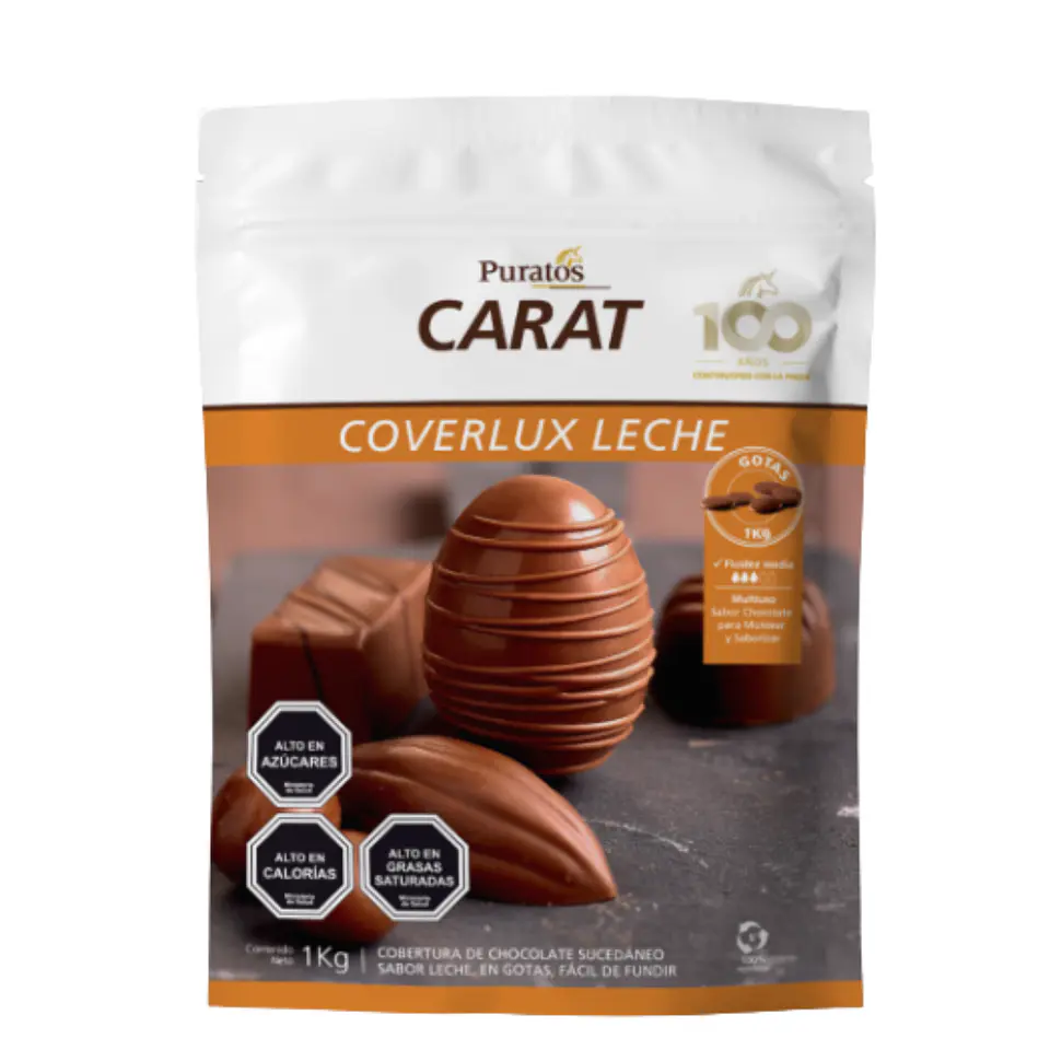 CARAT COVERLUX LECHE  1 KILO PURATOS 1