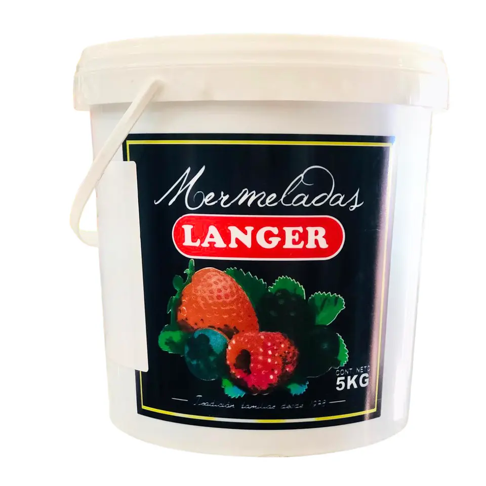 BALDE MERMELADA PREMIUM FRAMBUESA LANGER 5KG 1