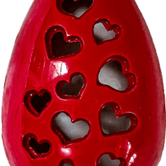 HUEVO HUECO CORAZÓNES 250G - FORMA 3 PARTES