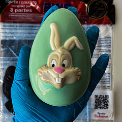 HUEVO CARA CONEJO 300G - FORMA 3 PARTES