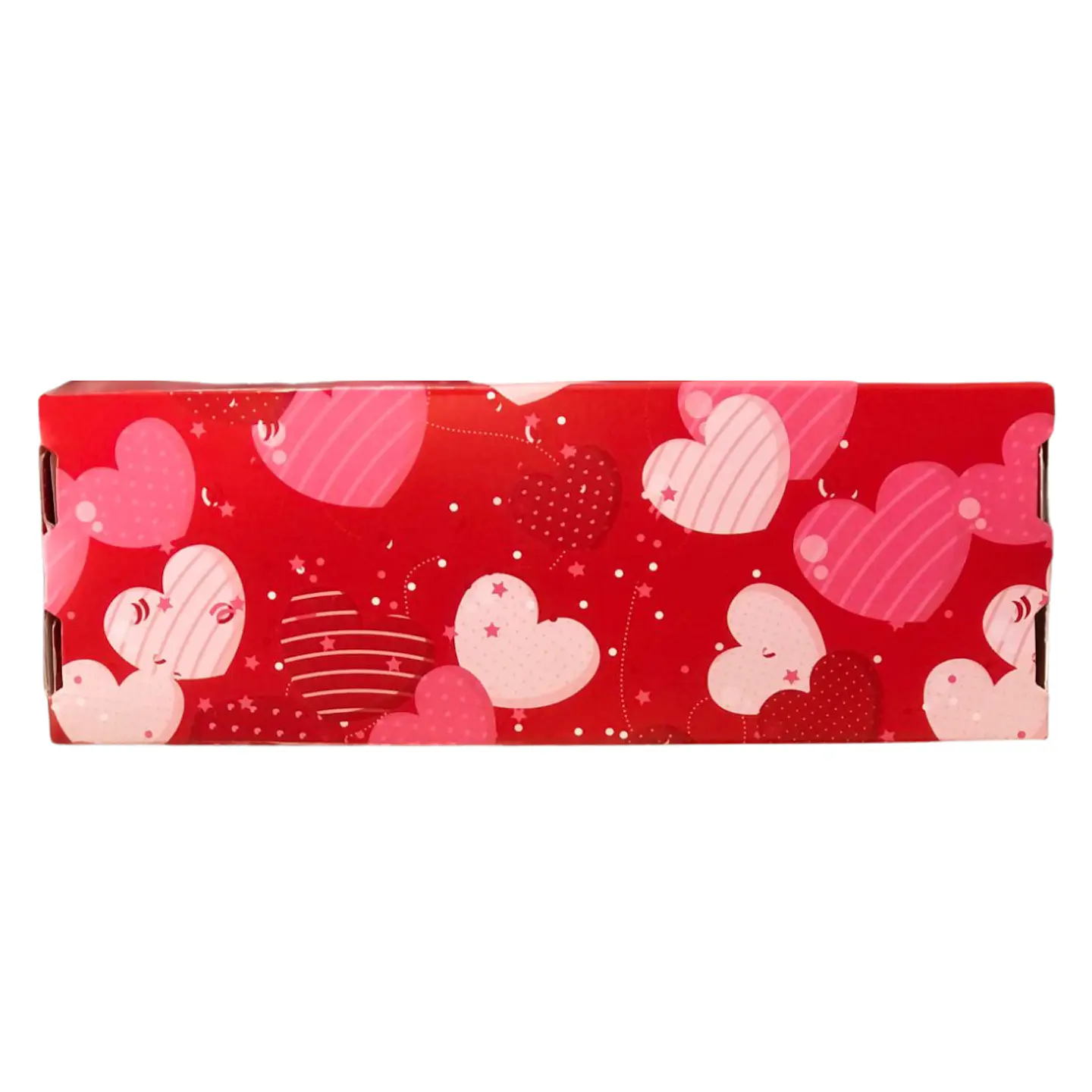 CAJA 3 ALFAJORES CORAZONES ROSADOS Y BLANCO 2
