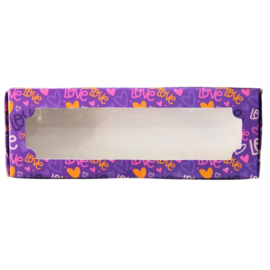 CAJA 3 ALFAJORES LOVE MORADA 1