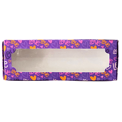 CAJA 3 ALFAJORES LOVE MORADA