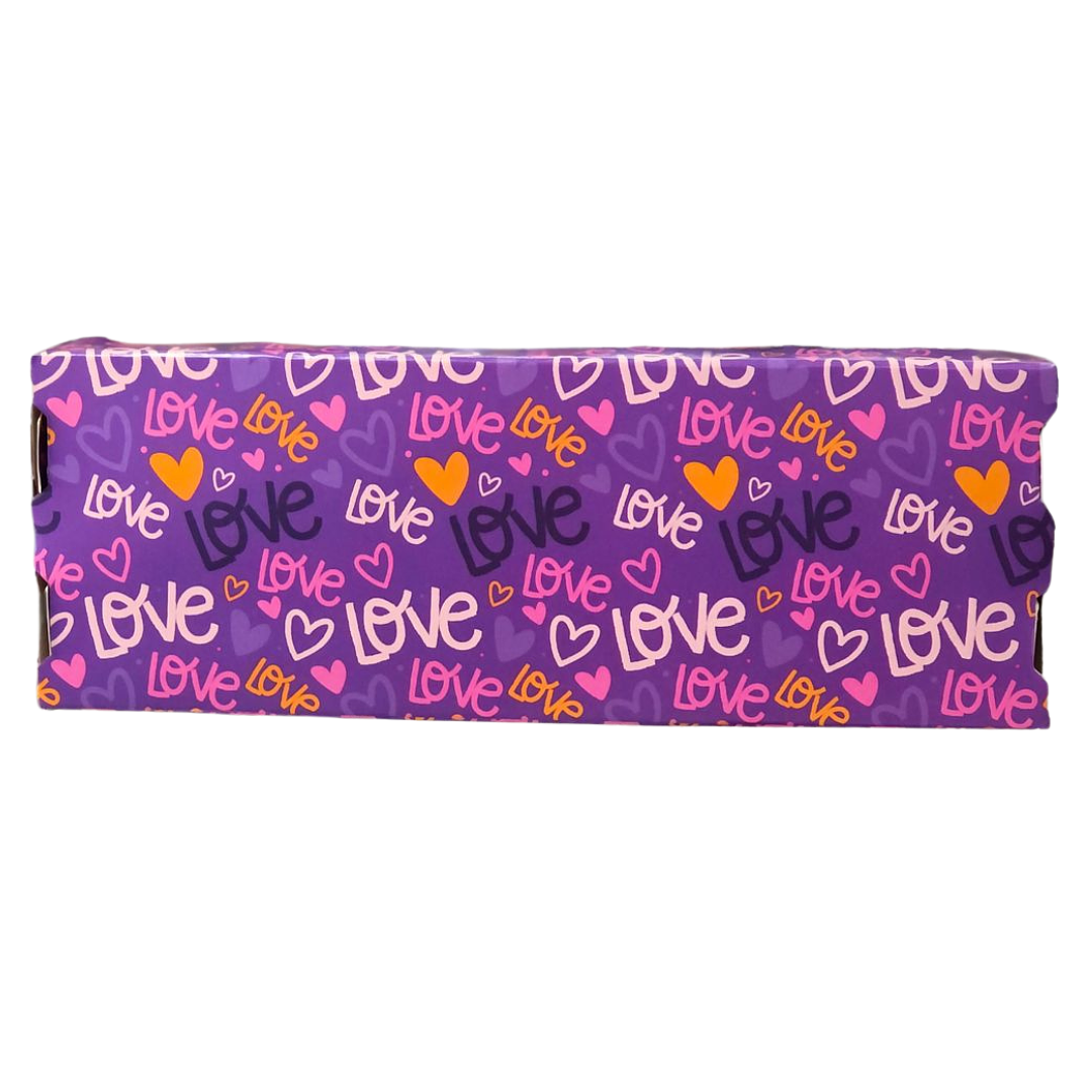 CAJA 3 ALFAJORES LOVE MORADA 2