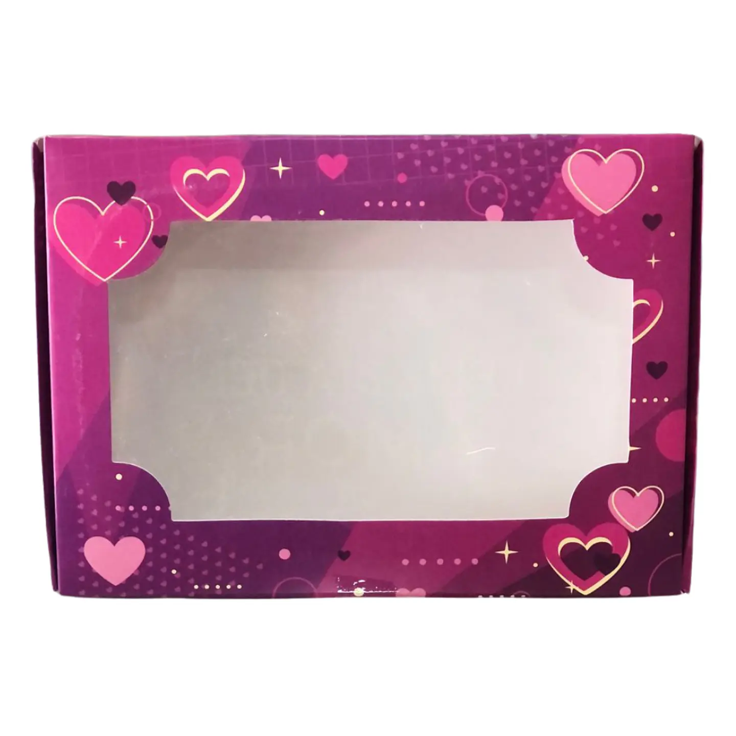 CAJA 6 ALFAJORES FELIZ DIA DEL AMOR MORADA 1