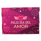 CAJA 6 ALFAJORES FELIZ DIA DEL AMOR MORADA 2