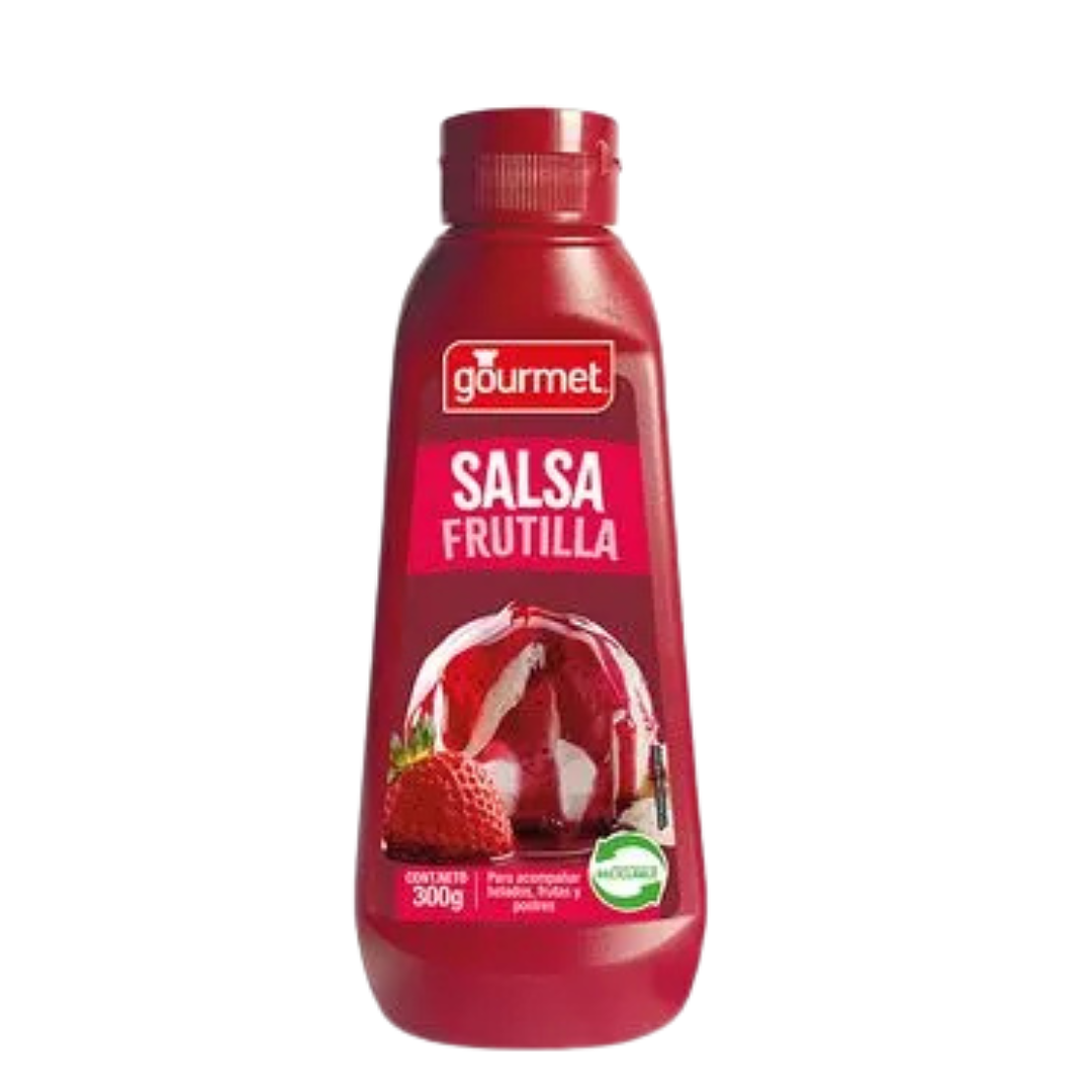 SALSA FRUTILLA 300GR GOURMET 
