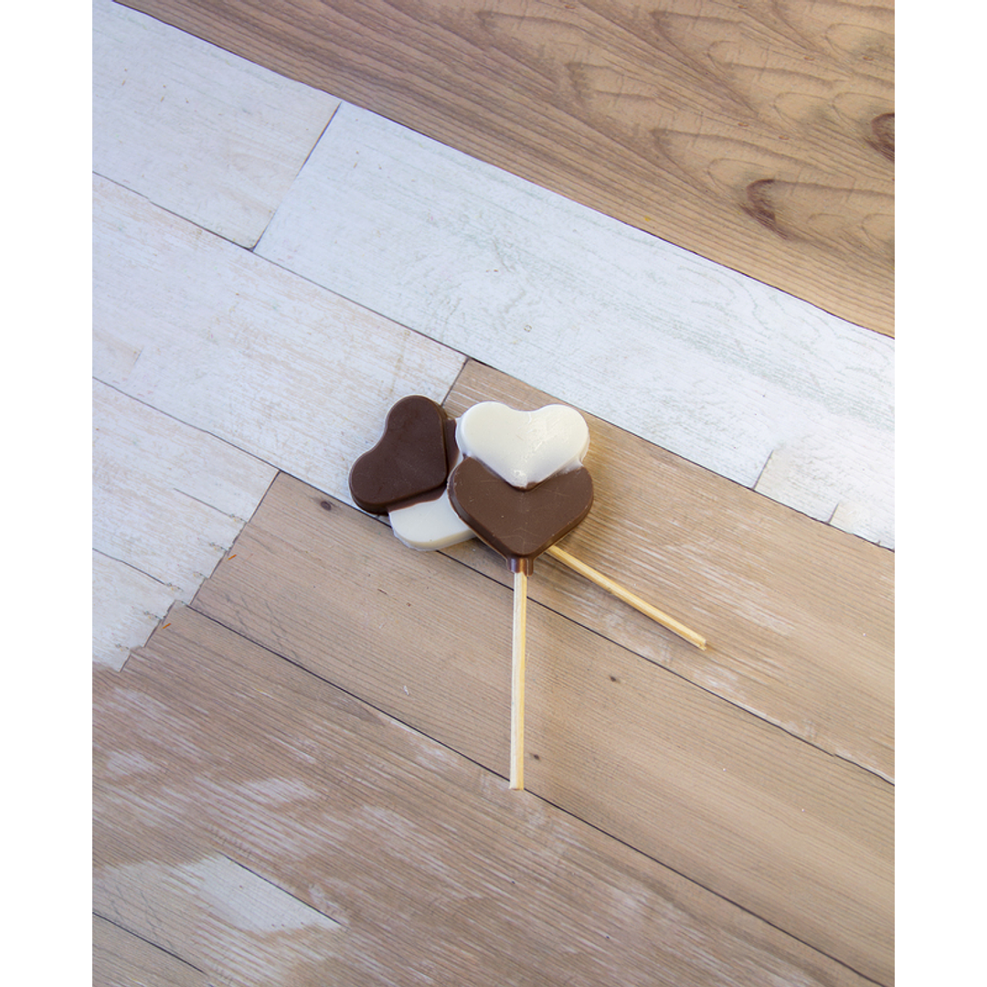 PIRULETA DOBLE CORAZON - FORMA SIMPLE 1