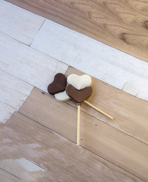 PIRULETA DOBLE CORAZON - FORMA SIMPLE