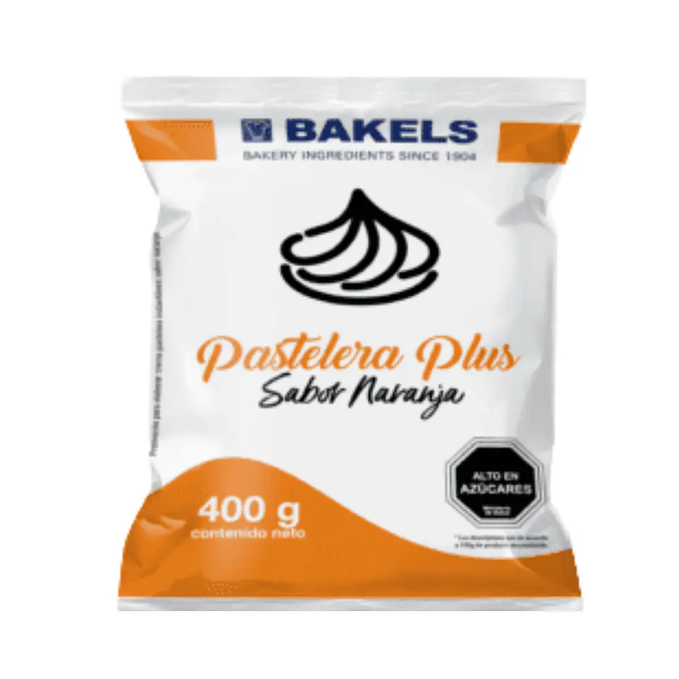 PASTELERA PLUS SABOR NARANJA BAKELS 400G 1