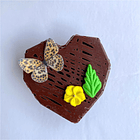 TABLETA CORAZÓN DIAMANTADO 200 G - FORMA SIMPLE SP 1