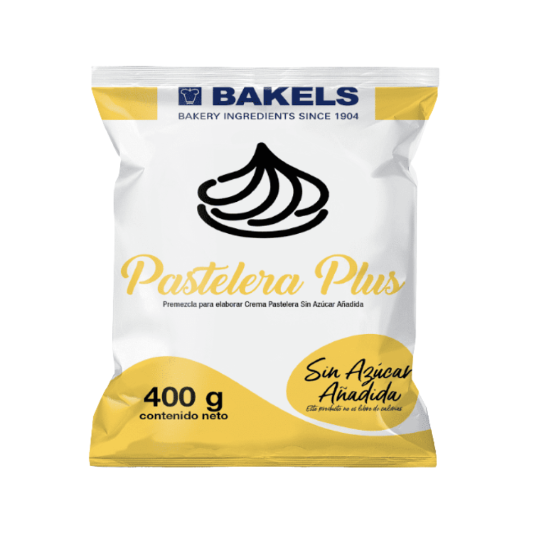 CREMA PASTELERA BAKELS PLUS SIN AZUCAR 400 G.