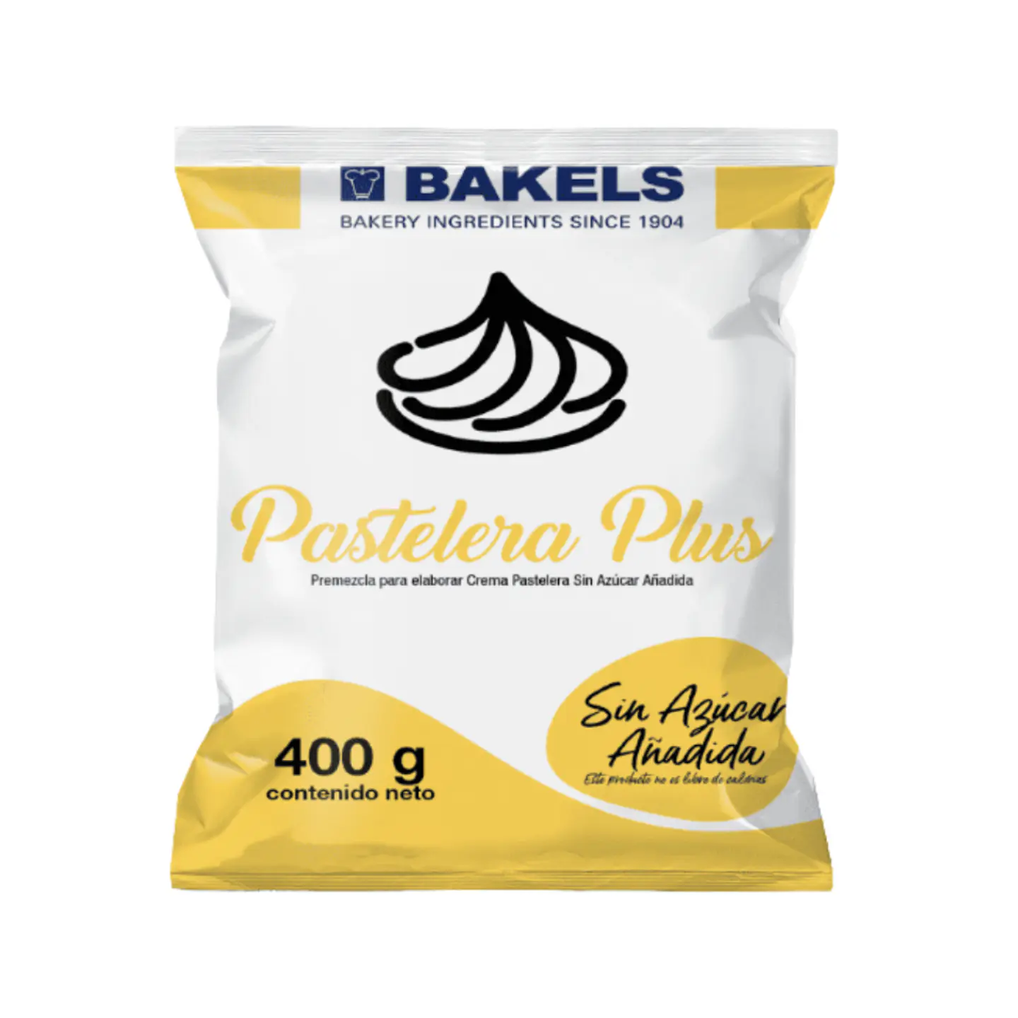 CREMA PASTELERA BAKELS PLUS SIN AZUCAR 400 G. 1