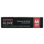 GUANTES DE NITRILO DESECHABLES 100UN TALLA M  2