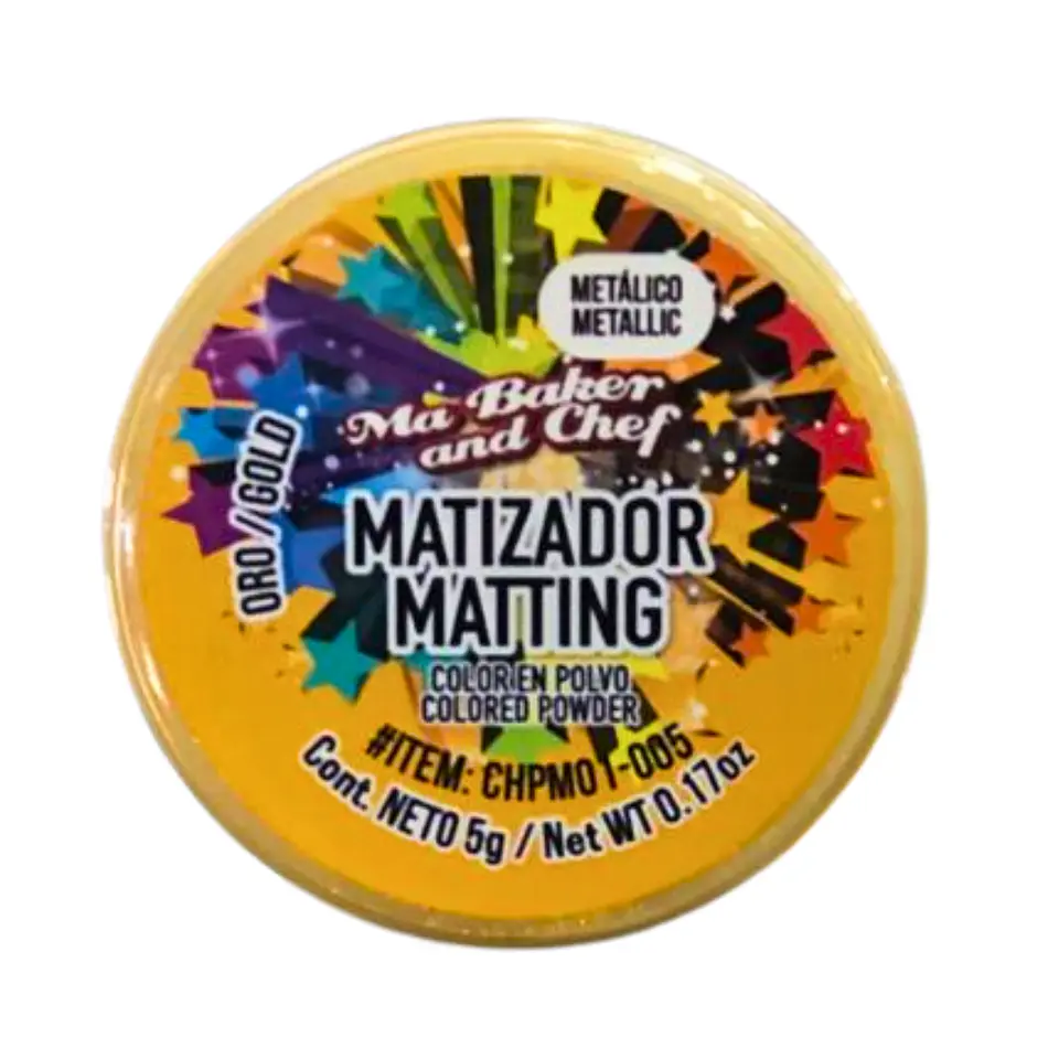 MATIZADOR METALICO ORO 5 G MA BAKER AND CHEF 1