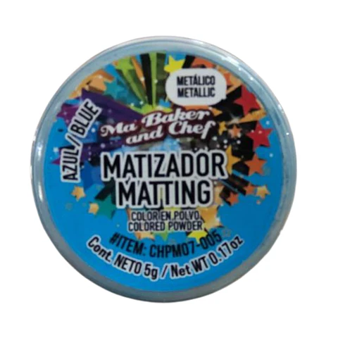 MATIZADOR METALICO AZUL 5 G MA BAKER AND CHEF