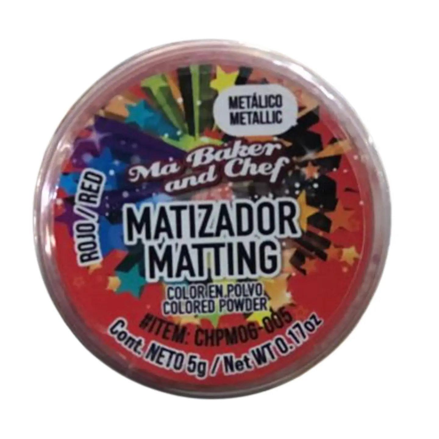 MATIZADOR METALICO ROJO 5 G MA BAKER AND CHEF 1