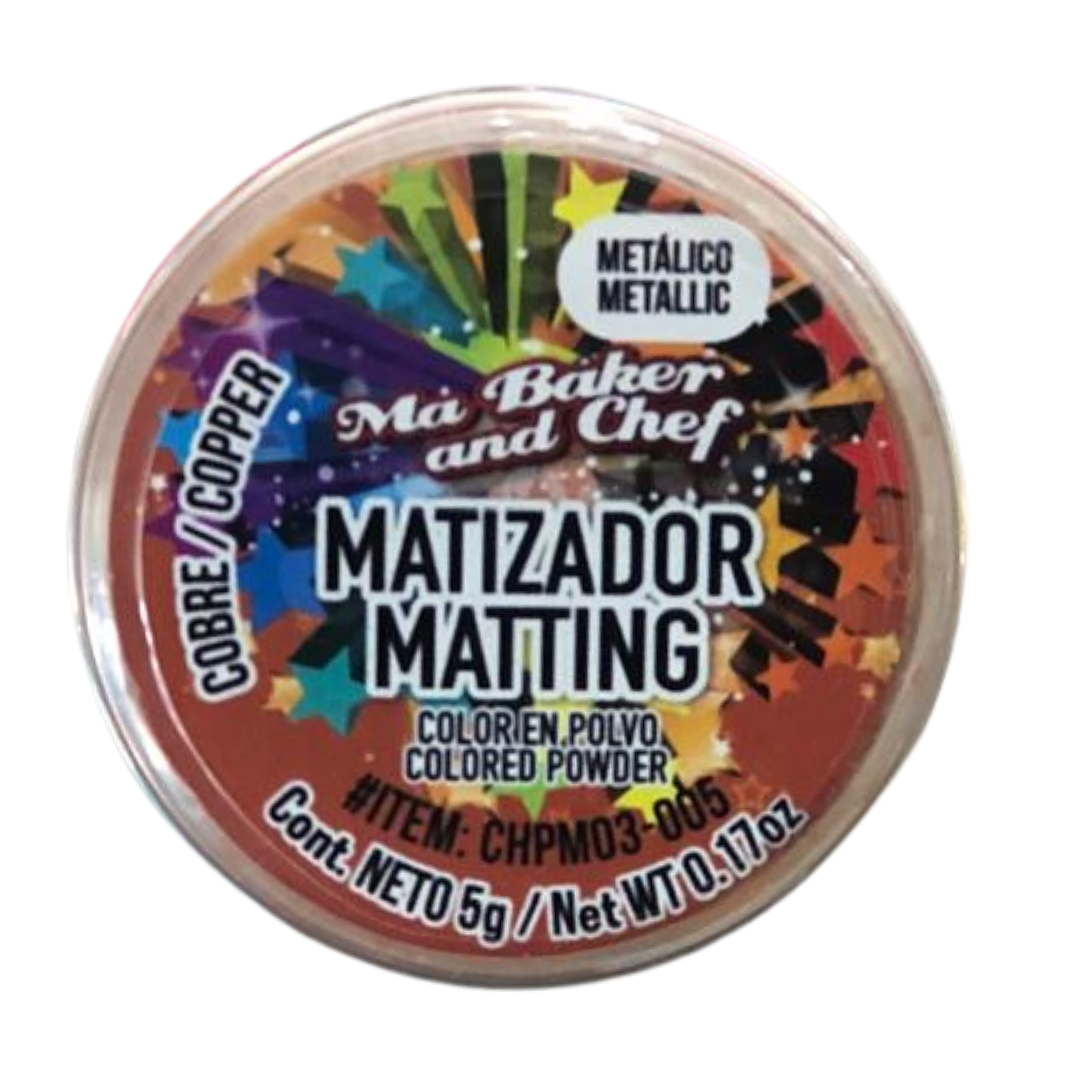 MATIZADOR METALICO COBRE 5 G MA BAKER AND CHEF  1
