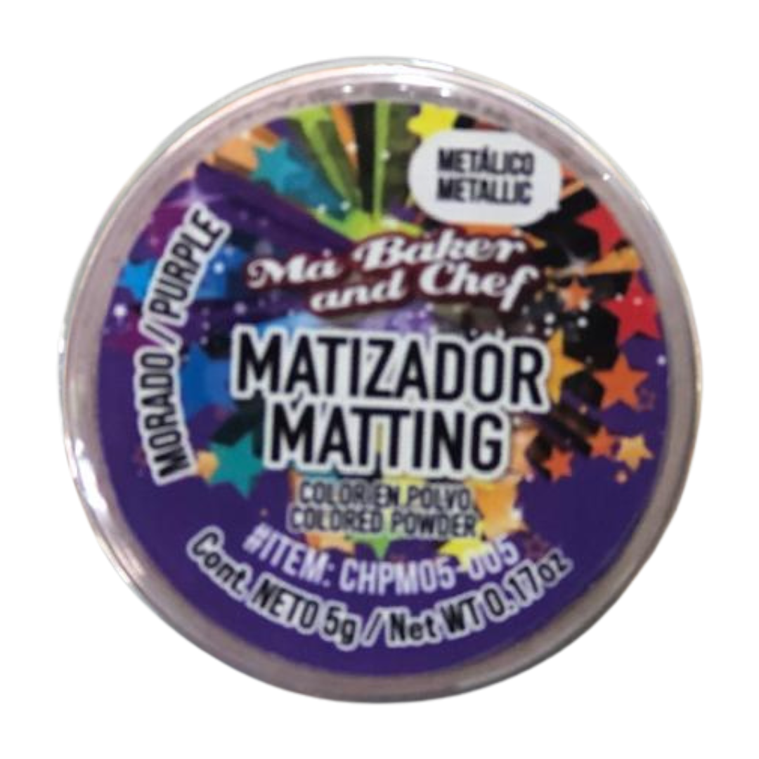 MATIZADOR METALICO MORADO 5 G MA BAKER AND CHEF  1
