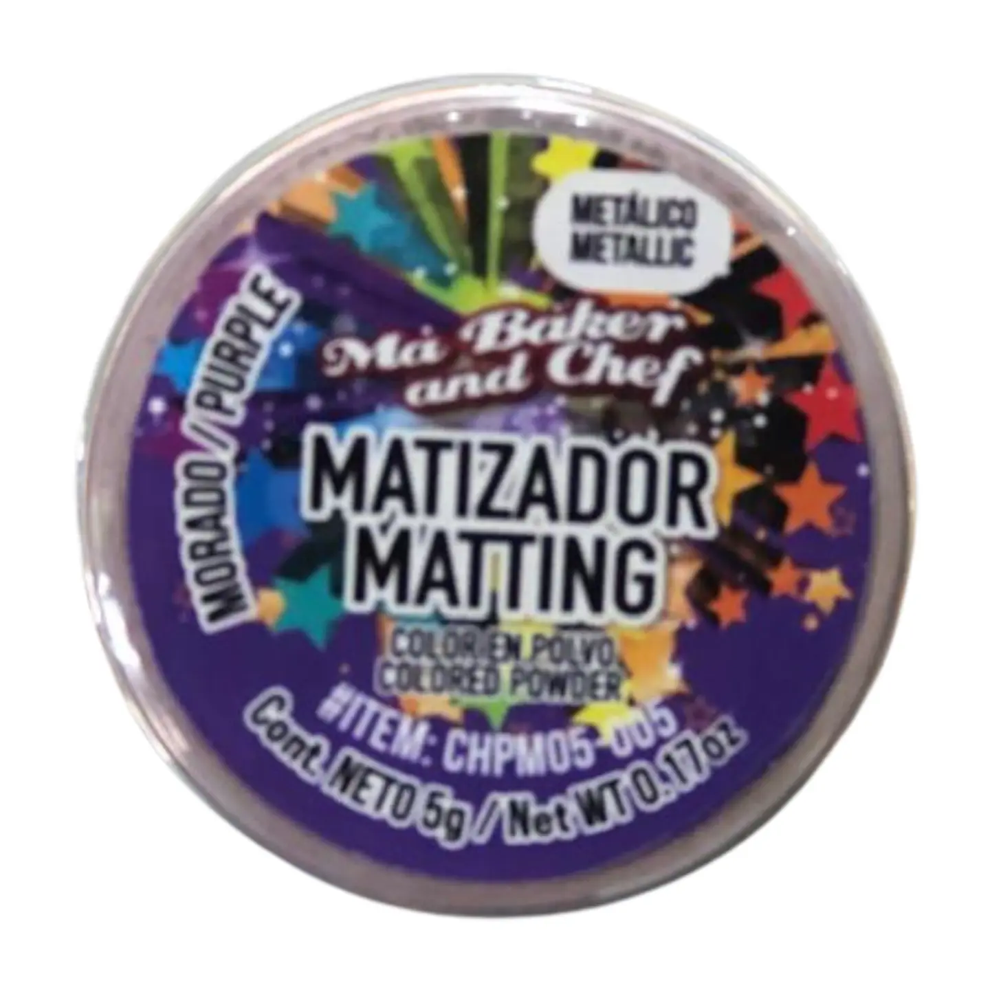MATIZADOR METALICO MORADO 5 G MA BAKER AND CHEF 1