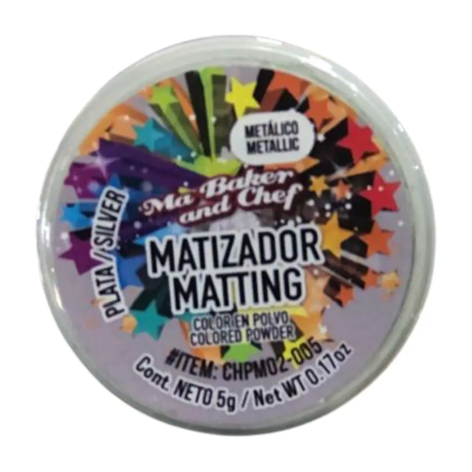 MATIZADOR METALICO PLATA 5 G MA BAKER AND CHEF 1
