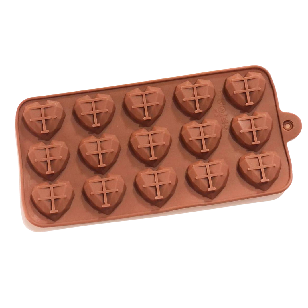 MOLDE DE SILICONA CORAZON 06 