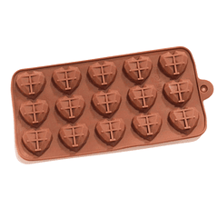 MOLDE DE SILICONA CORAZON 06 