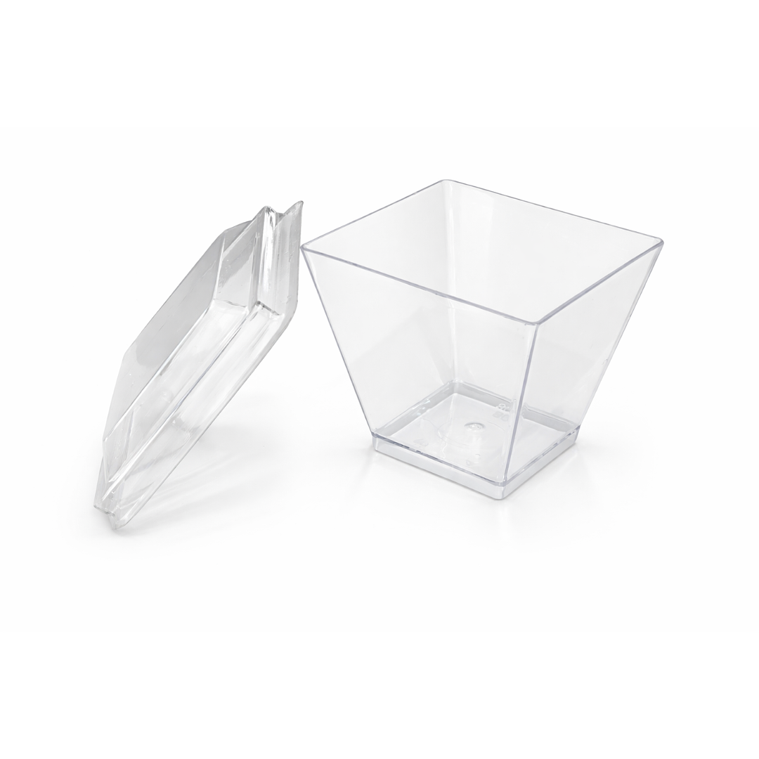 POTE RECTO 2 OZ 60ML CON TAPA 25 UNIDADES 1